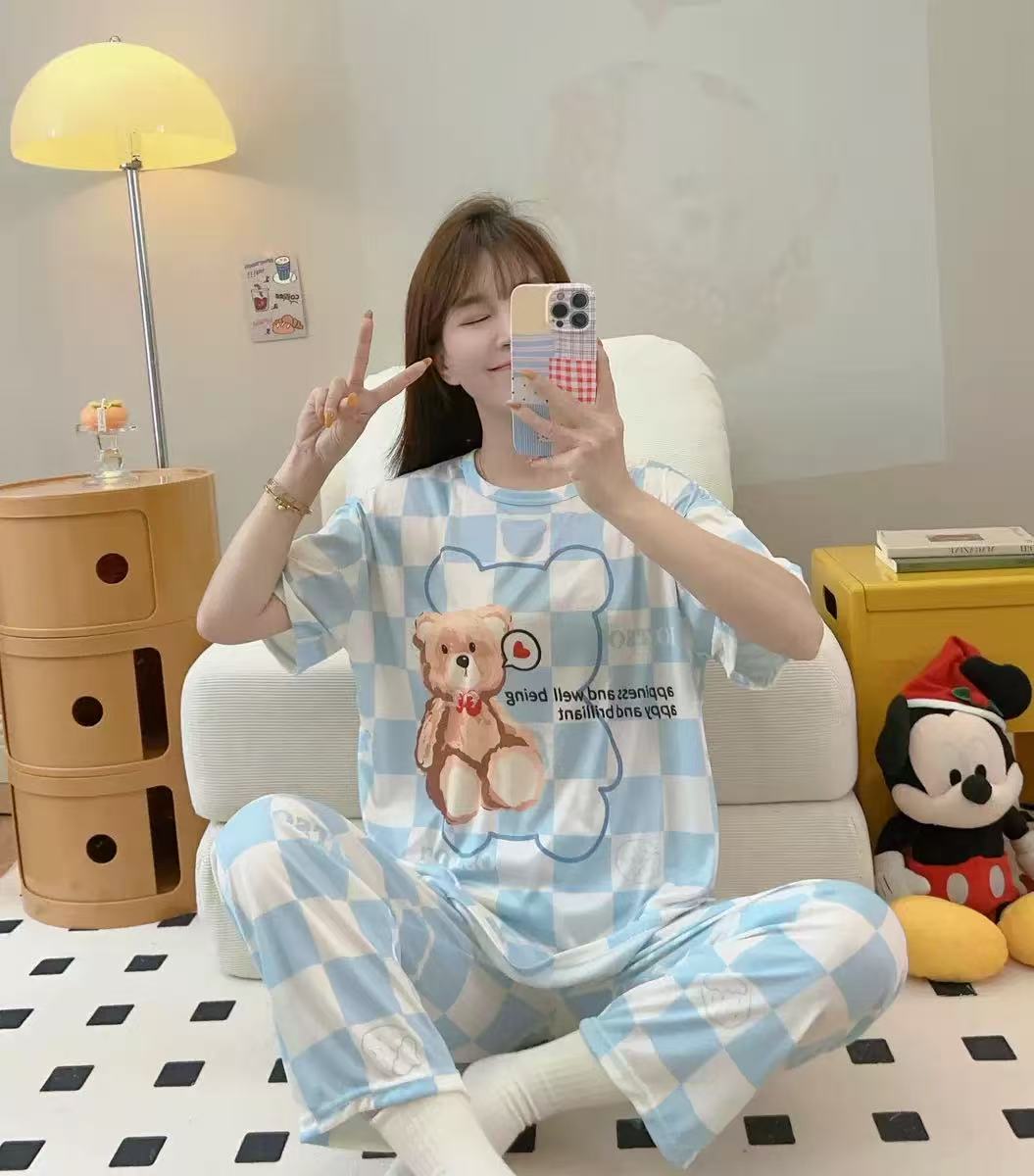 睡衣/性感睡衣/家居服/睡裤/女士睡衣白底实物图