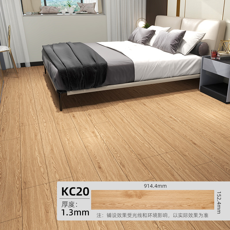 The floor is covered with pvc cement, wood grain, and imitation tiles for the dormitory bedroom detail image 6