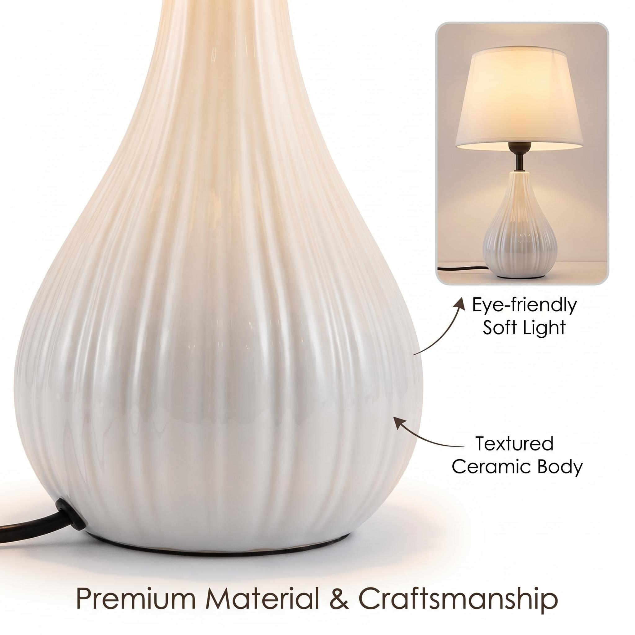 The 2026JL new creative ceramic table lamp is available in three colors: brown, white, and red, with black and beige lampshades. It is a light wooden table ambient light Application Scenario