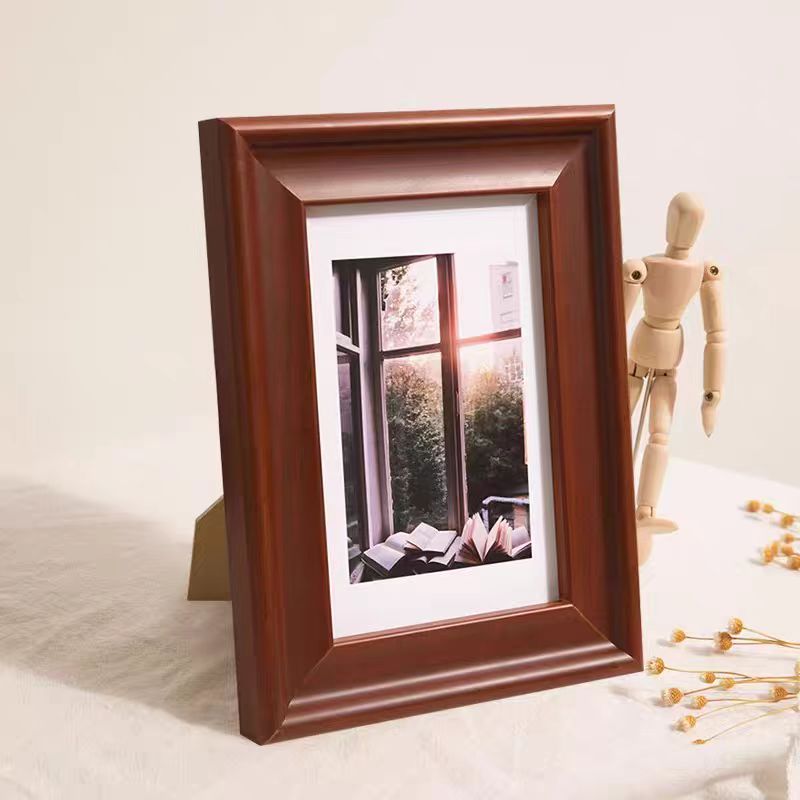 High-end hanging butterfly specimen photo frame, wooden mounting frame, 18x24cm
