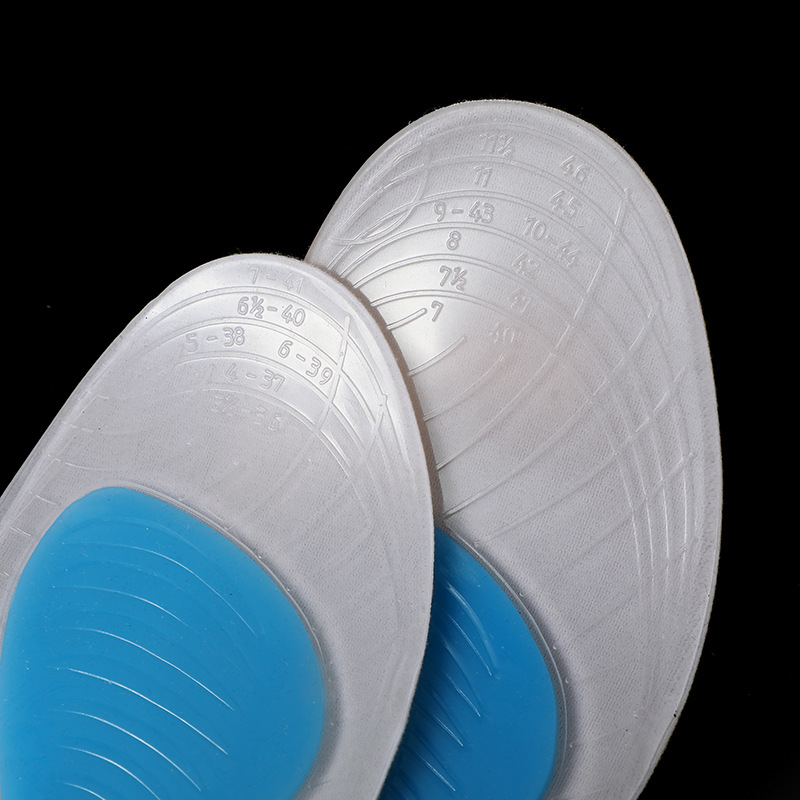 Factory direct sales of gel insoles, TPE+JP velvet insoles, comfortable and non-rubbing insoles wholesale, thickened, comfortable, breathable and anti-slip insoles details Picture