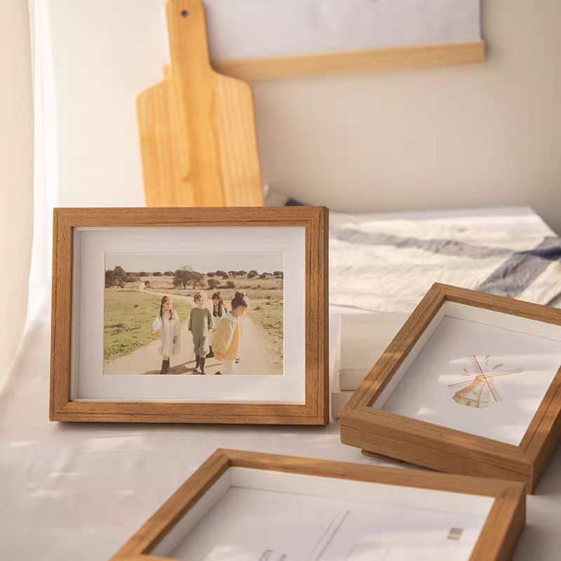 High-end hanging butterfly specimen photo frame, wooden mounting frame 180g Item Picture