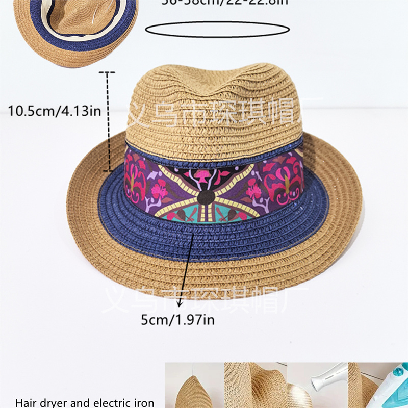 Summer's new bestsellers for women: Panama grass hats, top hats, sun-protective rolled-up caps, sun hats, versatile sun hats, outdoor vacation and travel Application Scenario