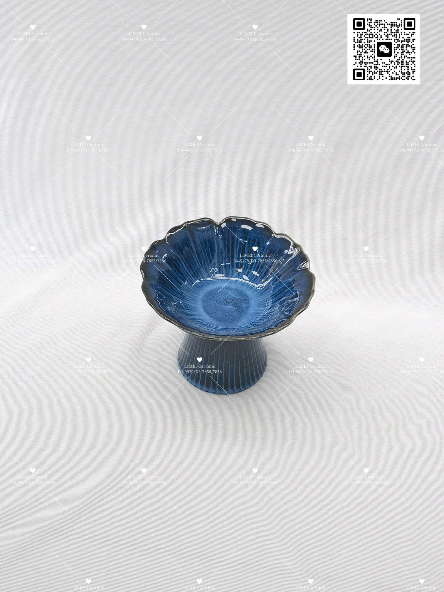 陶瓷复古高脚甜品火锅店雪糕碗创意小吃水果碗茶点盘日式工厂直销