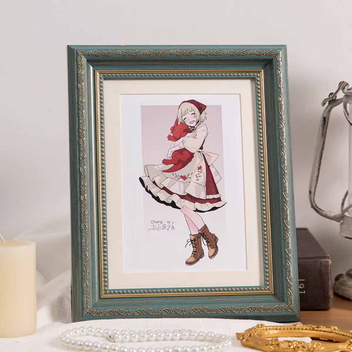 High-end butterfly specimen photo frame hanging mounting frame, 18x24cm Application Scenario