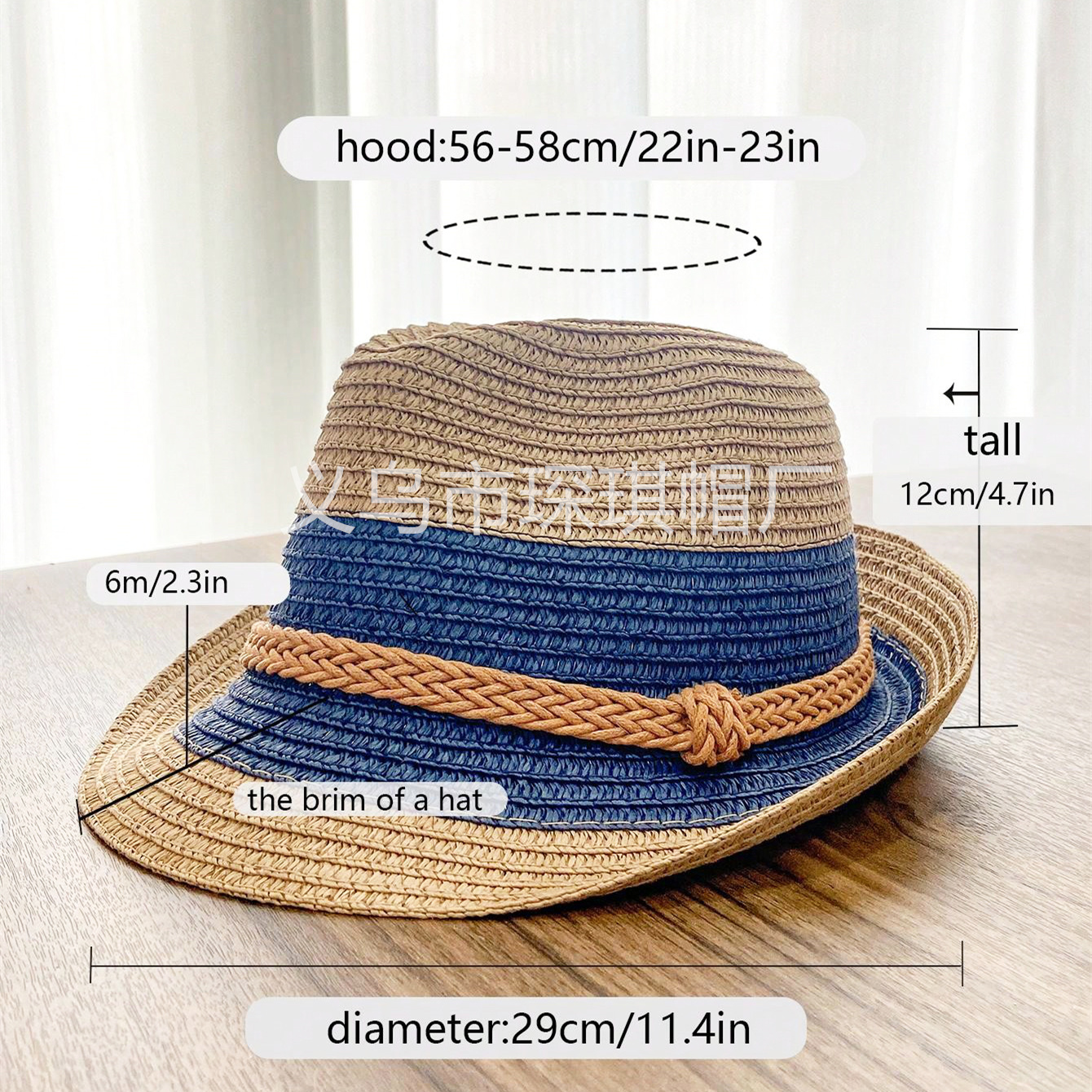 Summer bestsellers for women: Panama straw hats, sun protection hats, outdoor vacation and travel hats, top hats, suitable for both men and women, cross-border Item Picture