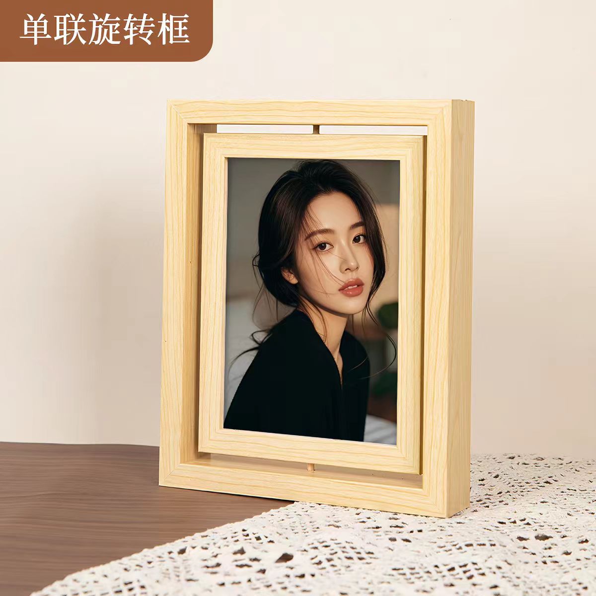 Hanging butterfly specimen photo frame, wooden mounting frame, 18x24cm Application Scenario