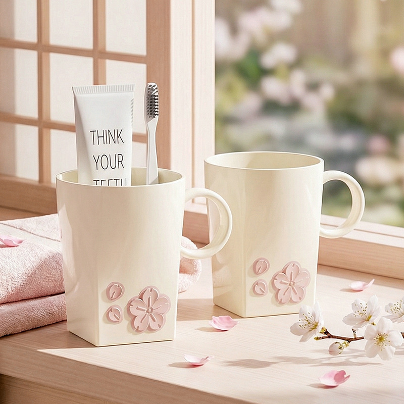 T54-TH-9656 mouthwash cup, household brushing cup, couple toiletry toothbrush cup, children and students for light luxury Specification image
