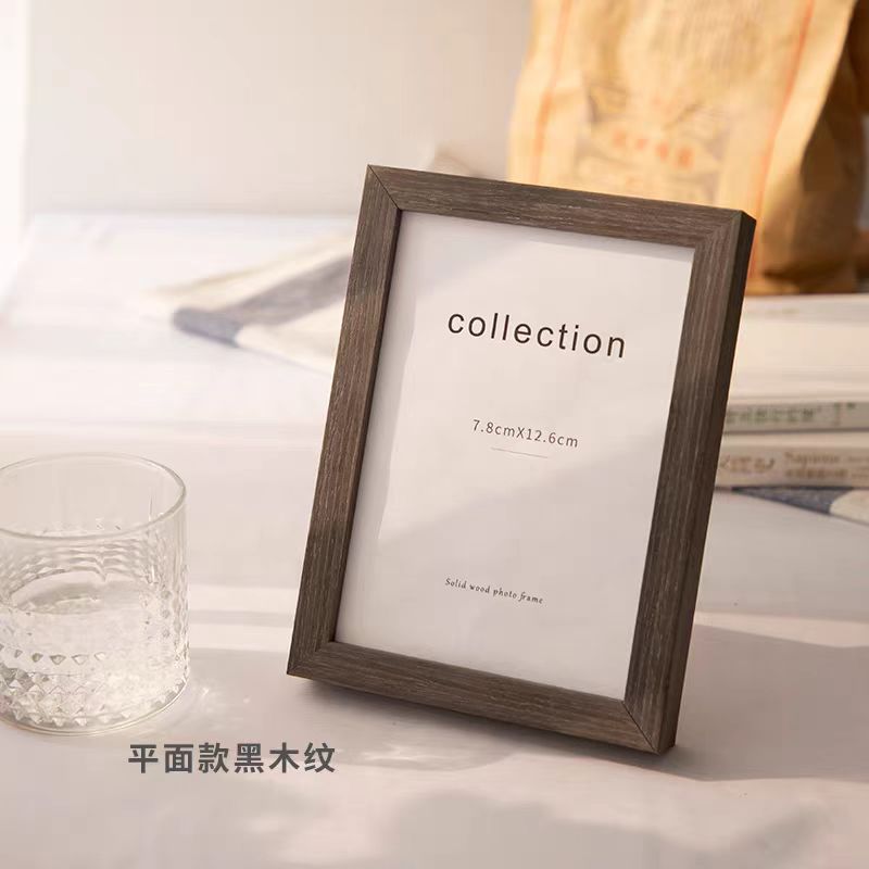 High-end hanging butterfly specimen photo frame, wooden mounting frame 180g details Picture