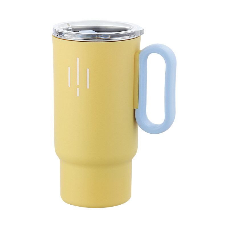 Household portable double-layer 304 stainless steel insulated cup, high appearance level, light luxury and high-end coffee mug details Picture