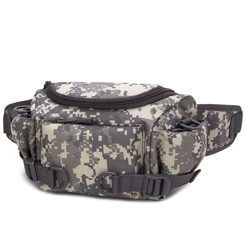 Men's sports waist bag, outdoor waist bag, large-capacity tactical bag, multi-functional running bag, wear-resistant mountaineering sports single-shoulder crossbody bag detail image 7