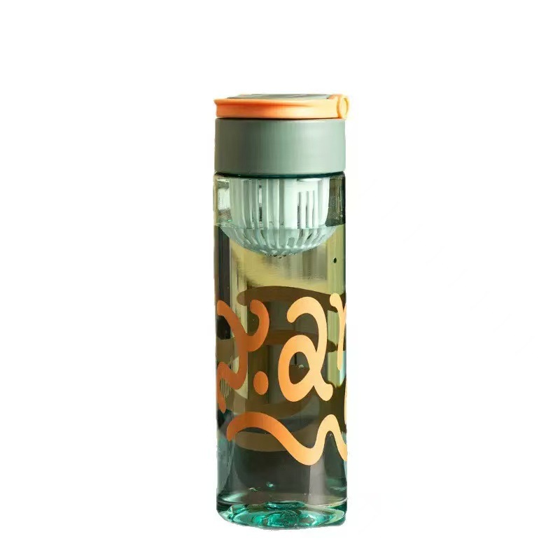 Summer simple and ins water cups, high appearance level for girls, outdoor portable cups, anti-drop and leak-proof plastic cups wholesale details Picture