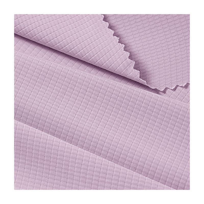 Nylon small checkered jacquard style fabric details Picture