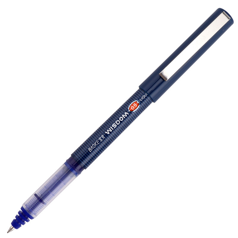 Baok direct liquid ballpoint pen, red 0.5mm bullet head quick-drying, black gel pen, ballpoint pen, student signature pen Item Picture