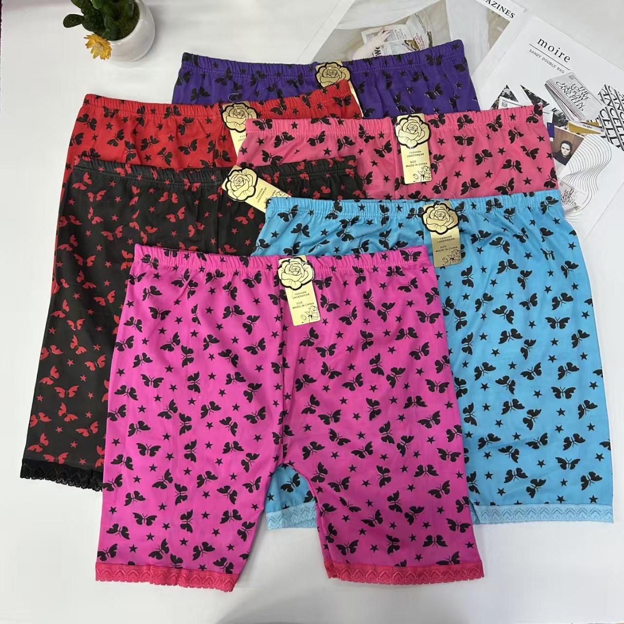 DD-338# 36-head mixed-color women's leggings, women's leggings with lace edges, popular African milk silk leggings, women's leggings with printed patterns QNI Item Picture