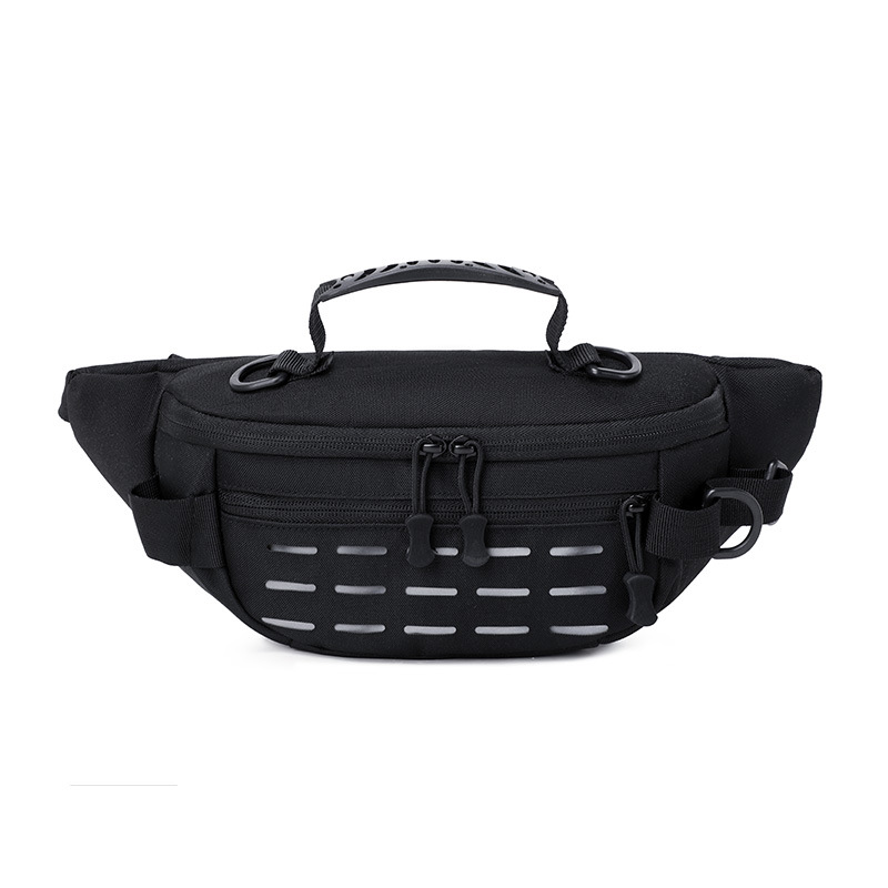 Sports waist bag, outdoor multi-functional tactical single-shoulder bag, men's sports chest bag, running and cycling crossbody bag, can be printed with logo Item Picture