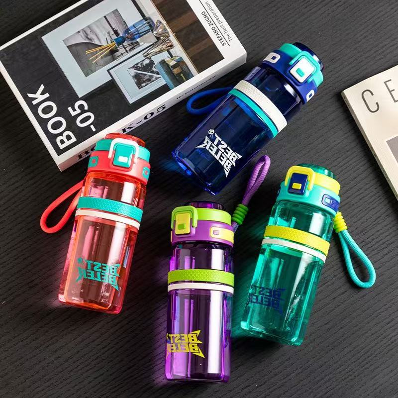 Straws, high-temperature resistant food-grade sports water cups, plastic water cups, high-temperature resistant plastic cups for sports students, none