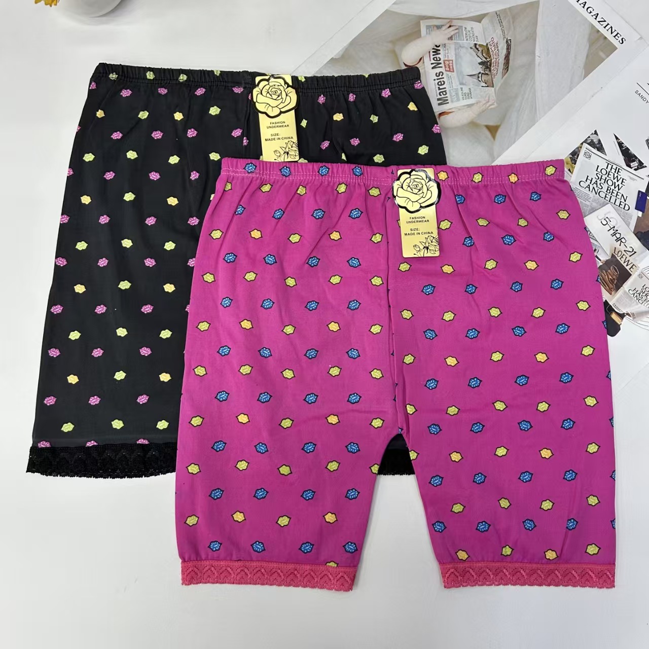 DD-8358#31 pairs of foreign trade export Middle East and Africa girls' leg pants, girls' leggings, color-blocking printed leggings, lace leg pants, QNI Application Scenario