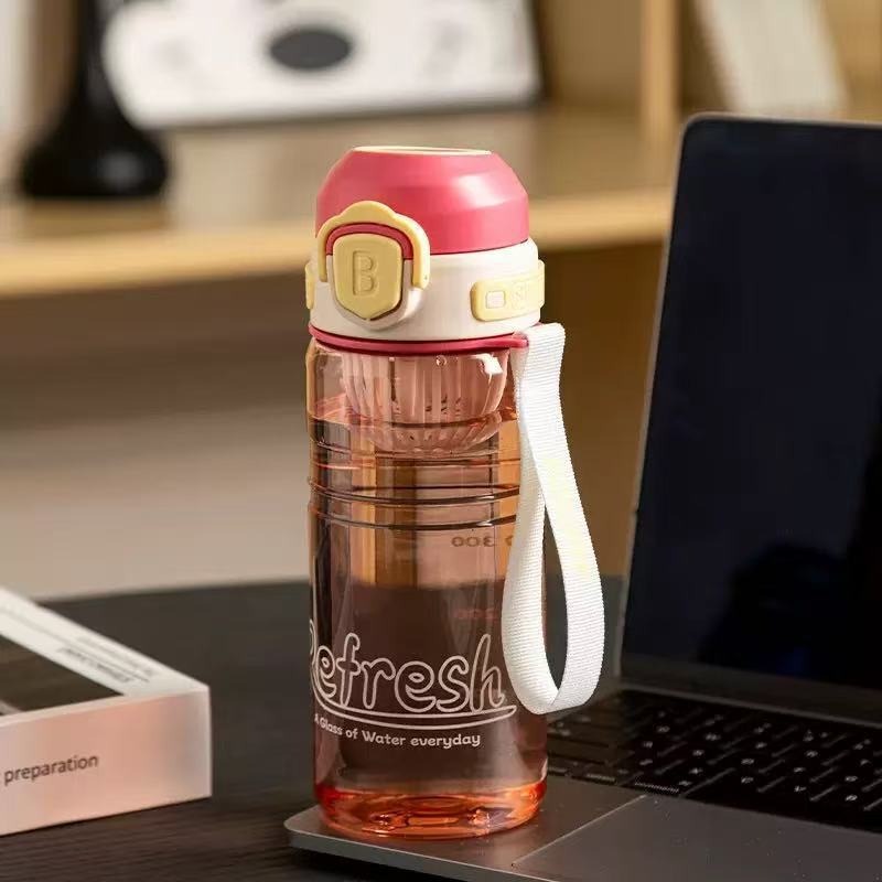 New water cup with tea separator lemon cup, summer heat-resistant, bouncy tea brewing, portable and simple, bouncy cup for portability Specification image
