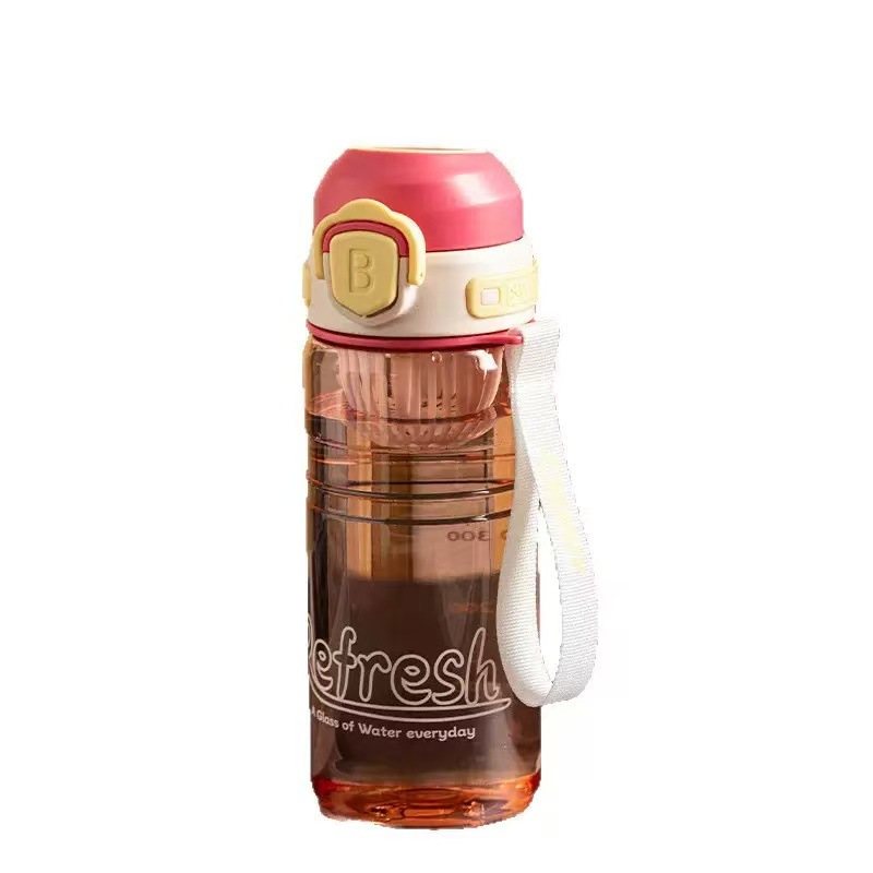 New water cup with tea separator lemon cup, summer heat-resistant, bouncy tea brewing, portable and simple, bouncy cup for portability Item Picture