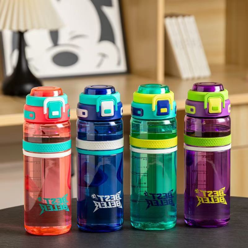 Straws, high-temperature resistant food-grade sports water cups, plastic water cups, high-temperature resistant plastic cups for sports students, none Specification image