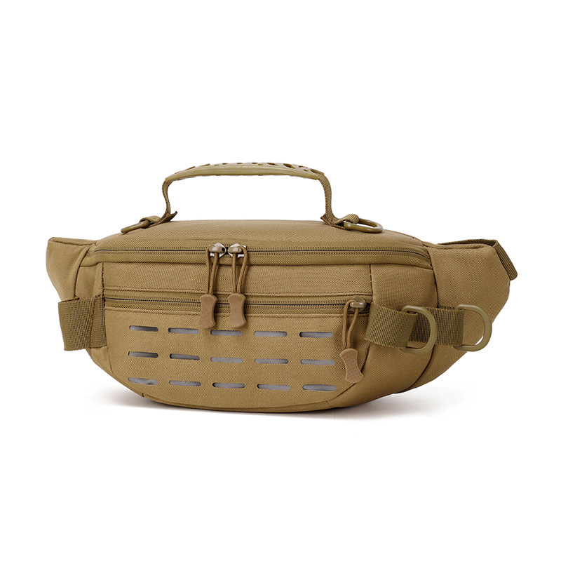 Sports waist bag, outdoor multi-functional tactical single-shoulder bag, men's sports chest bag, running and cycling crossbody bag, can be printed with logo Application Scenario