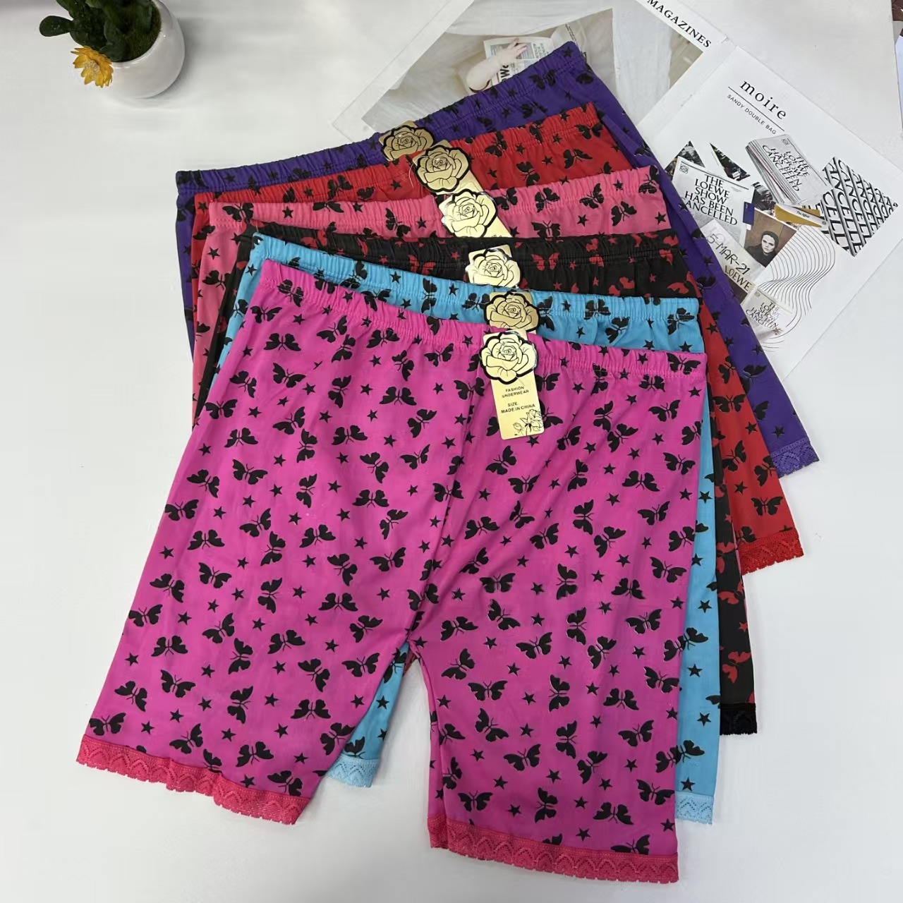 DD-338# 36-head mixed-color women's leggings, women's leggings with lace edges, popular African milk silk leggings, women's leggings with printed patterns QNI Specification drawing