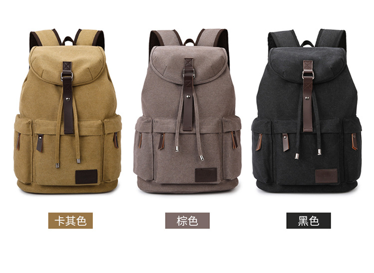 Sports and outdoor bags, retro men's backpacks, college student schoolbags, casual large-capacity travel bags, lightweight hiking backpacks, men's bags detail image 4
