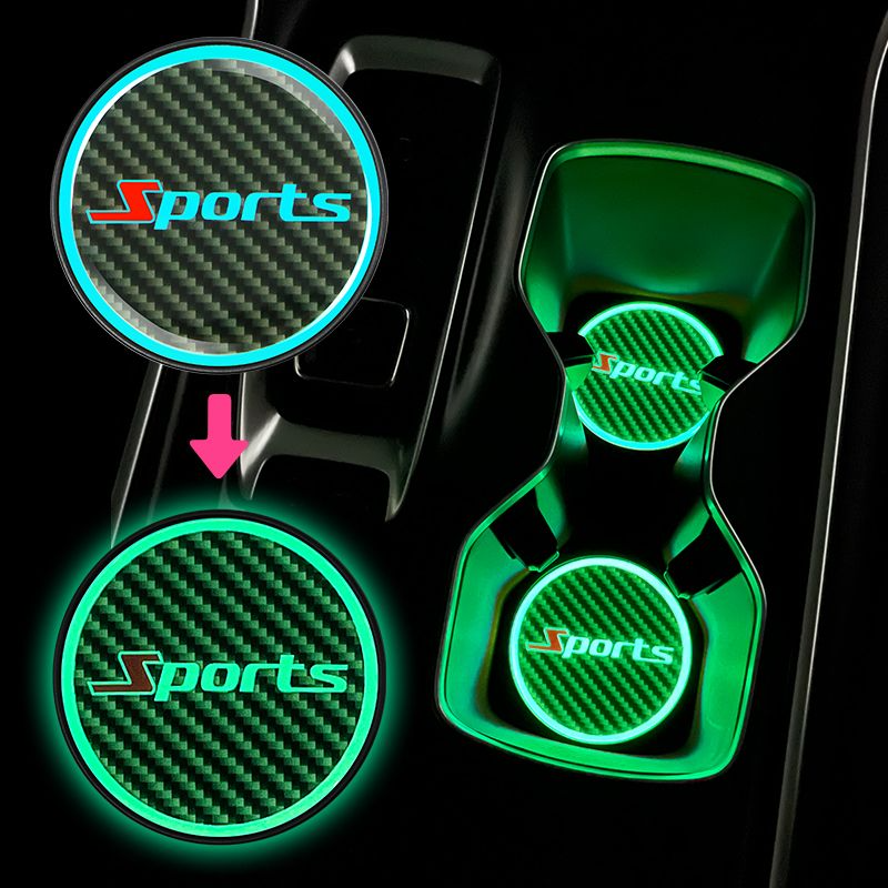 Creative water coasters for automobiles, thickened silicone grid pattern car coasters, personalized and universal car decorative coasters details Picture