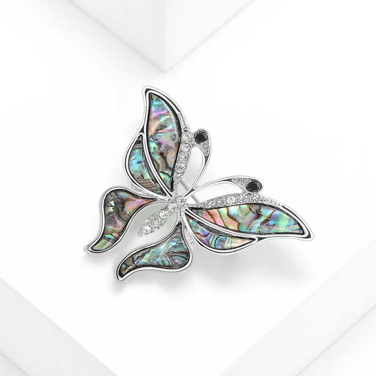 Korean-style fashionable and creative natural abalone, shell, butterfly brooch, insect series pins, versatile accessories factory direct sales Specification image