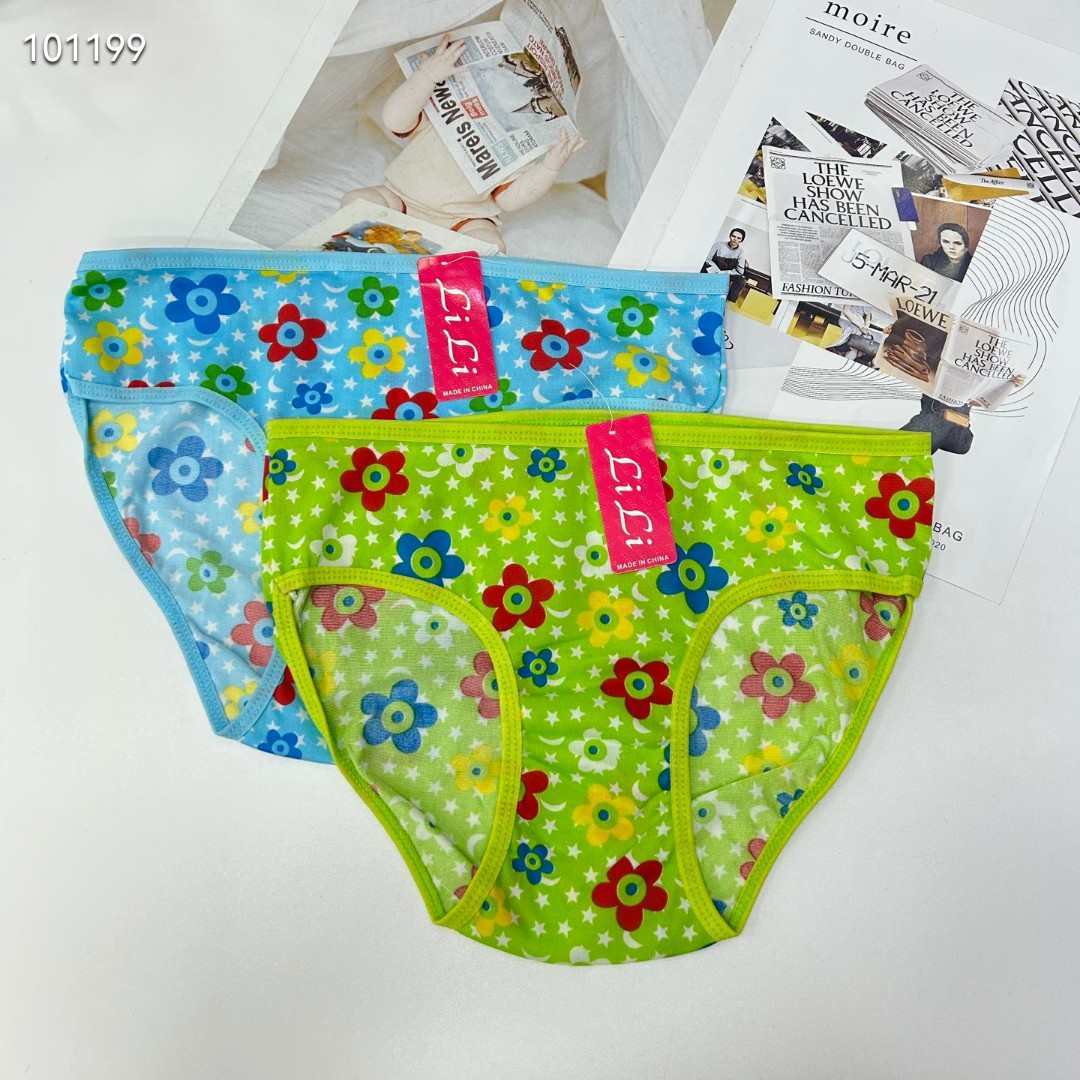 DD-356# Women's underwear for export, popular milk silk print triangle pants, large-sized women's underwear for Africa and South America, QNI Specification drawing
