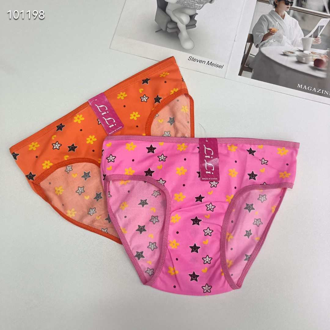 DD-1208# Export Underwear Women's Underwear Milk Silk Print Women's Underwear Sexy Hemmed Underwear Women's Briefs Underwear Underwear QNI Specification drawing