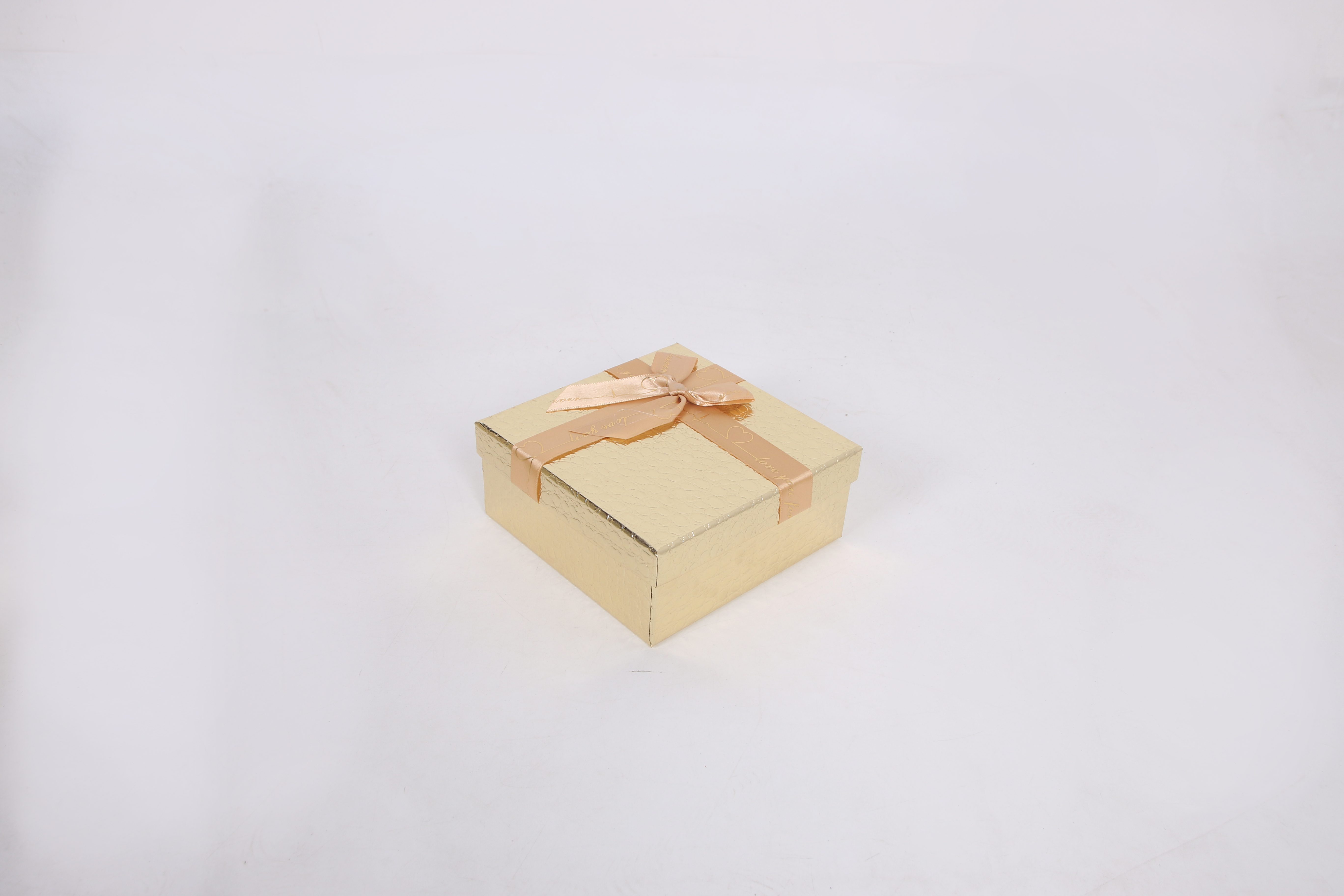 3403 square three-piece set, exquisite lychee pattern gift box, handcrafted ribbon bow, factory direct sale pic 6