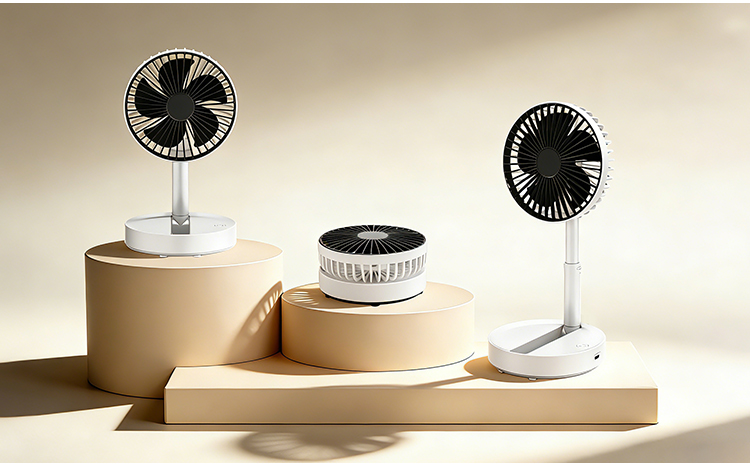 5-inch folding charging fan, folding telescopic storage desktop fan, USB charging small fan pic 18