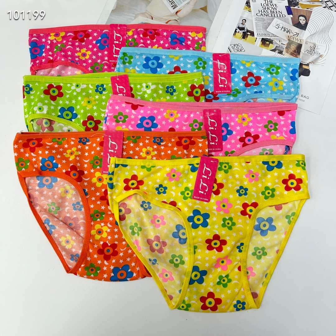 DD-356# Women's underwear for export, popular milk silk print triangle pants, large-sized women's underwear for Africa and South America, QNI Item Picture