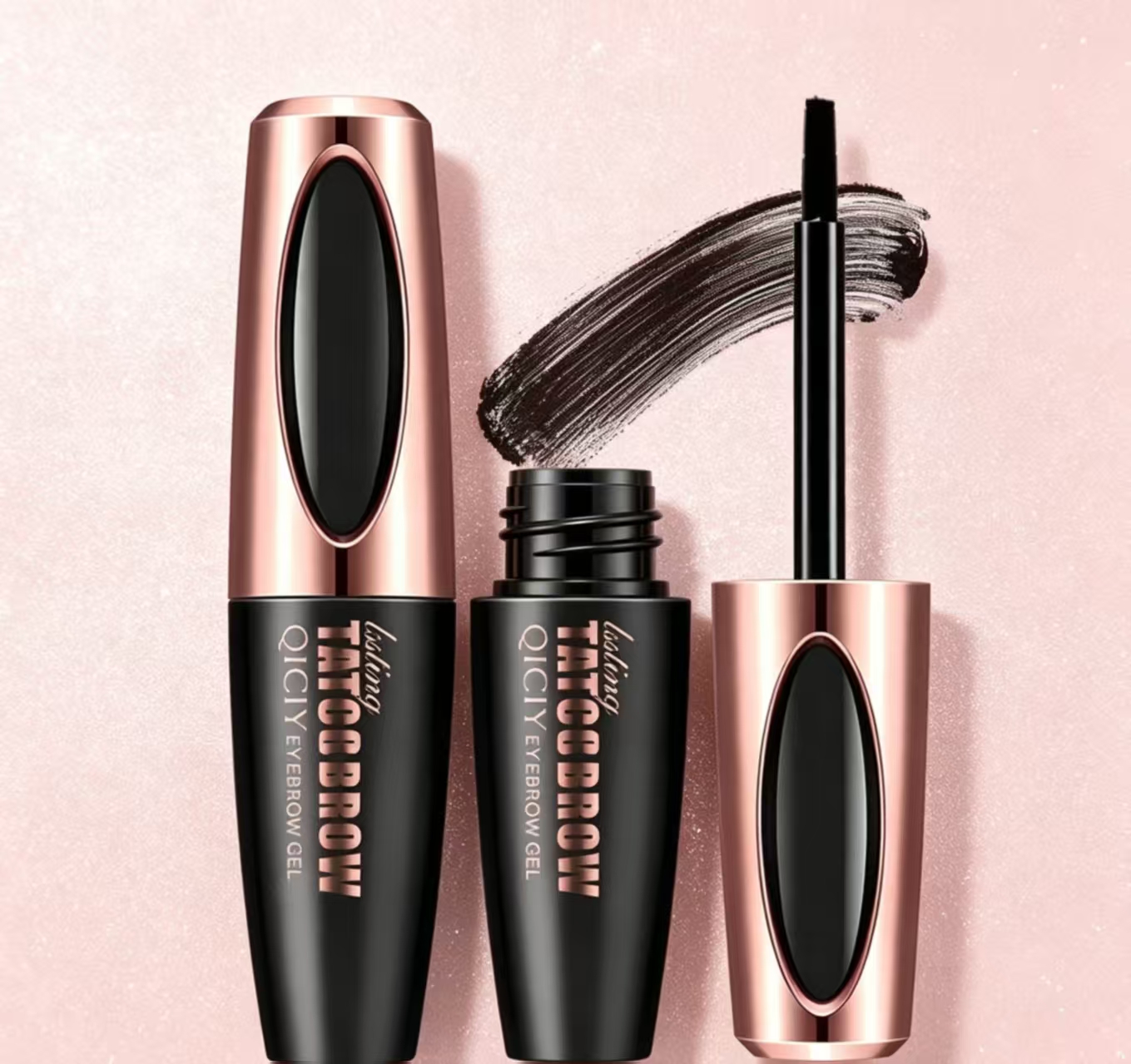QICIY rasgar cejas crema efecto maquillaje 24 horas de larga duración natural tridimensional novato amigable Specification image