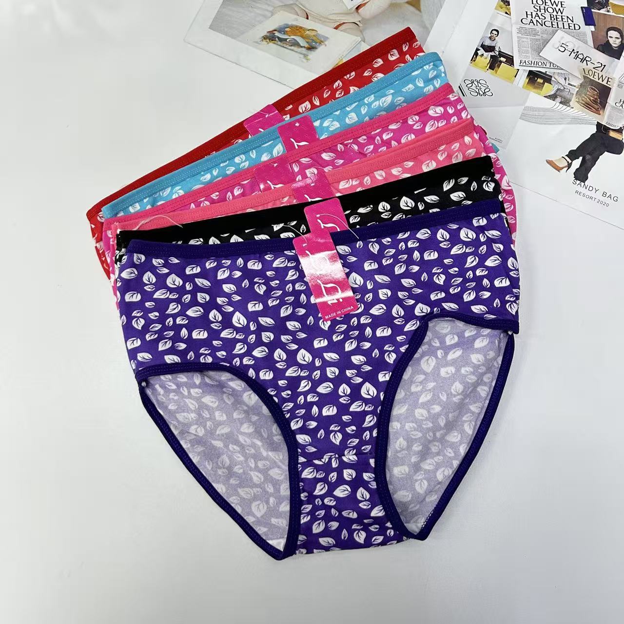 DD-322# export underwear, women's underwear, milk silk screen printed women's underwear, women's briefs, underwear, underwear are selling well in Africa, South America, QNI Specification drawing