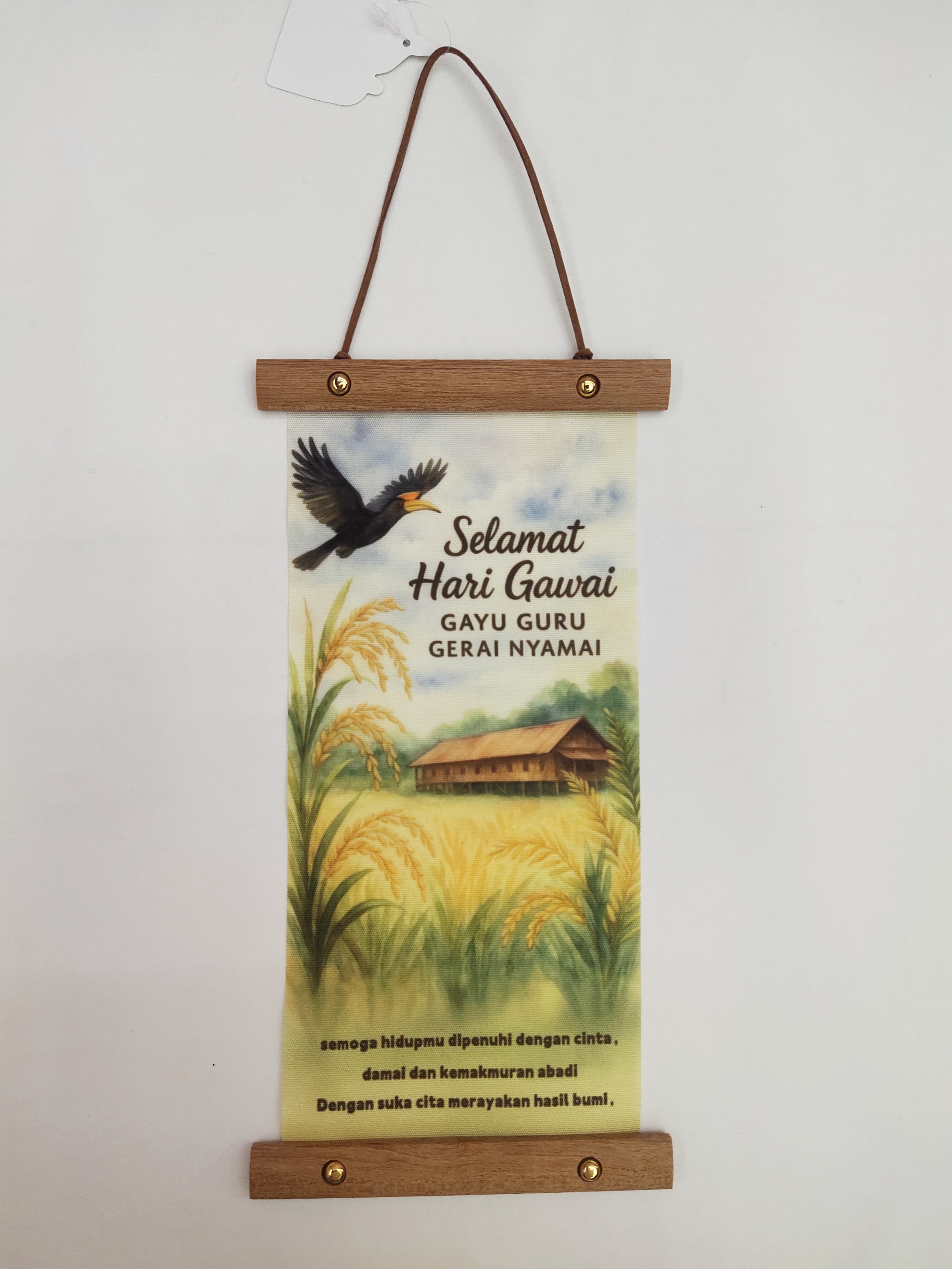 Hot sale: 15*30cm size small wall decoration pendants for the Harvest Festival door Specification image
