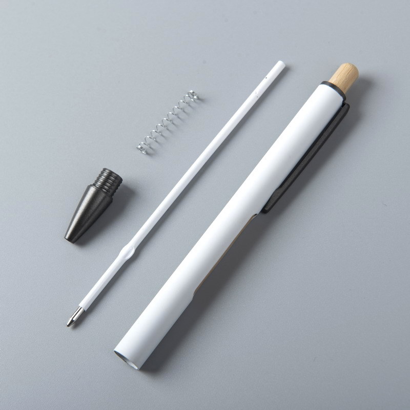 Ballpoint pen advertisement Ballpoint pen aluminum rod hollowed-out ballpoint pen bamboo matching ballpoint pen bamboo can print 6 advertisements Ballpoint pen trendy and fun office and study supplies Item Picture