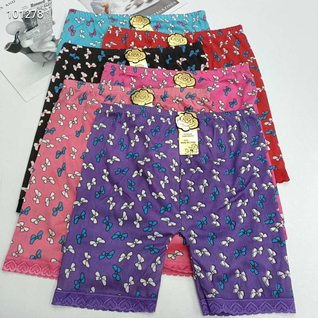 DD-636# 28-head mixed-color women's leg pants, women's bow-patterned leggings, lace-trimmed women's leggings, seamless underpants, breathable, comfortable and soft QNI Item Picture