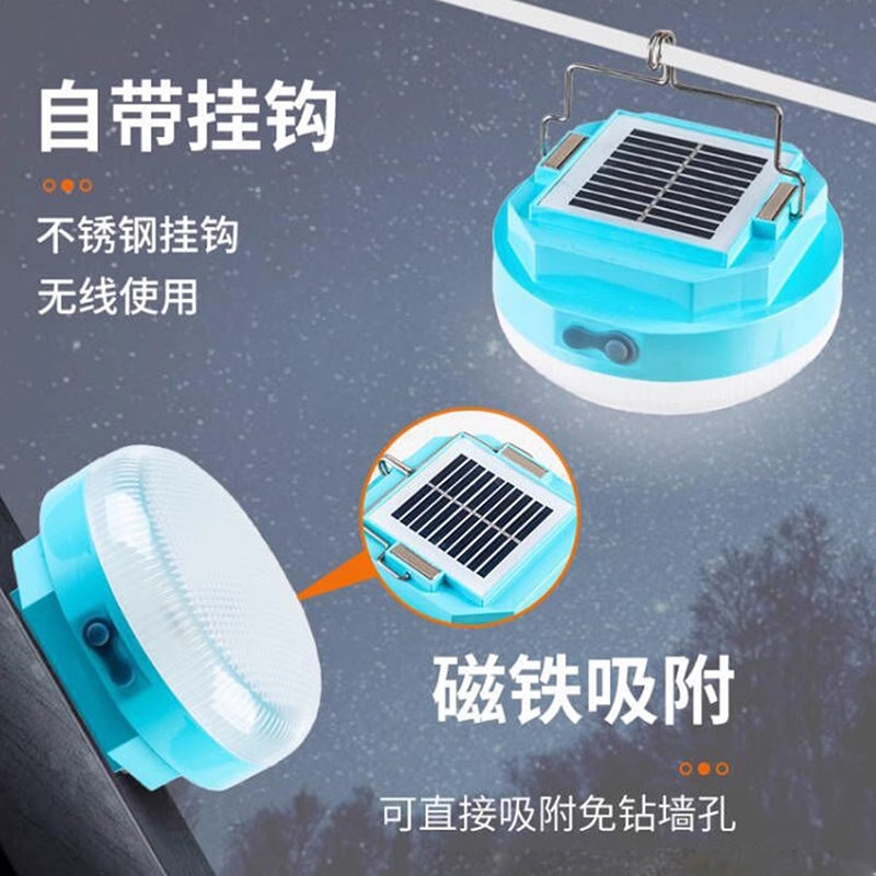 NEWDAYS marca transfronteriza nueva luz solar led luz de campamento portátil USB recargable luz de emergencia luz al aire libre luz colgante de larga duración details Picture