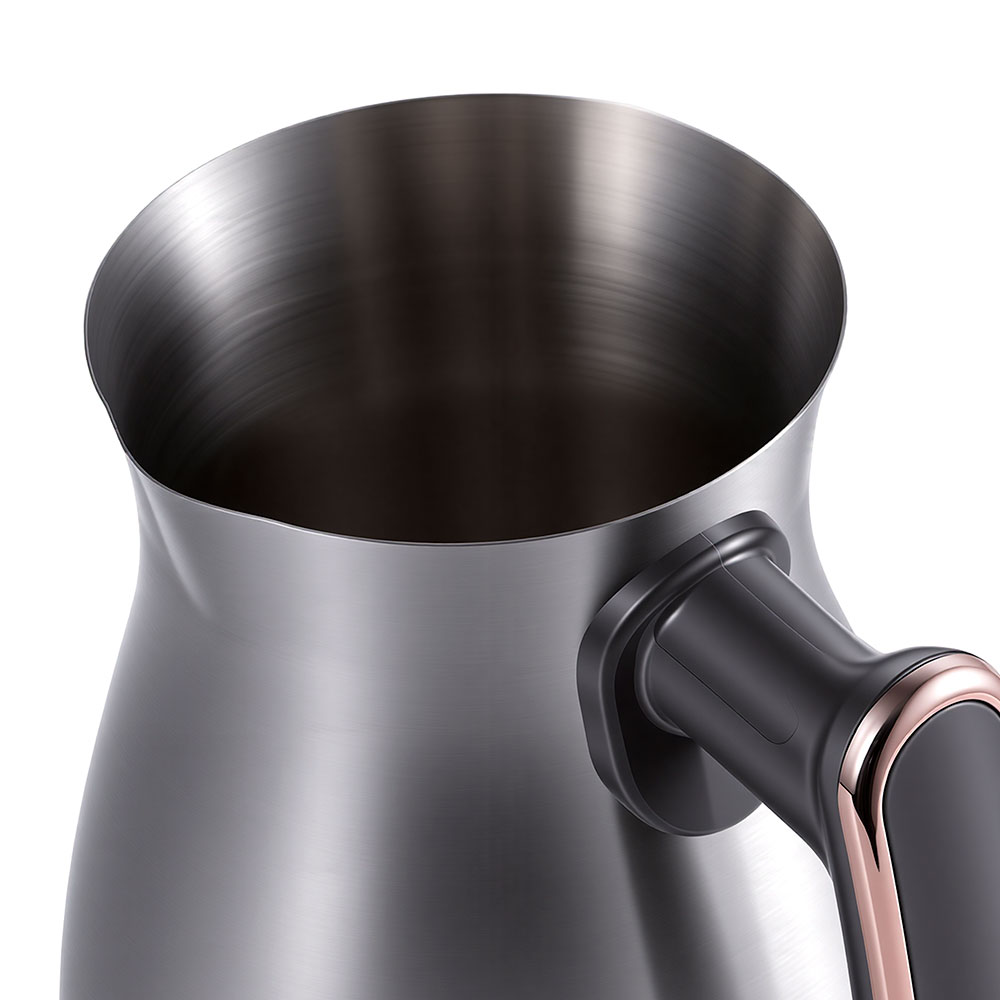 RAF European standard cross-border Turkish coffee pot, double cups, 0.3L touch temperature display coffee machine, multi-functional hot milk pic 12