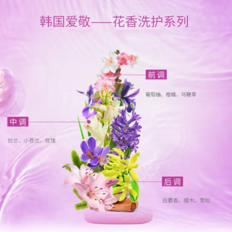 Free shipping! Korean Aijing Kexisi Shampoo 600ml Oil-control and Fragrant Shampoo, smooth and refreshing Item Picture