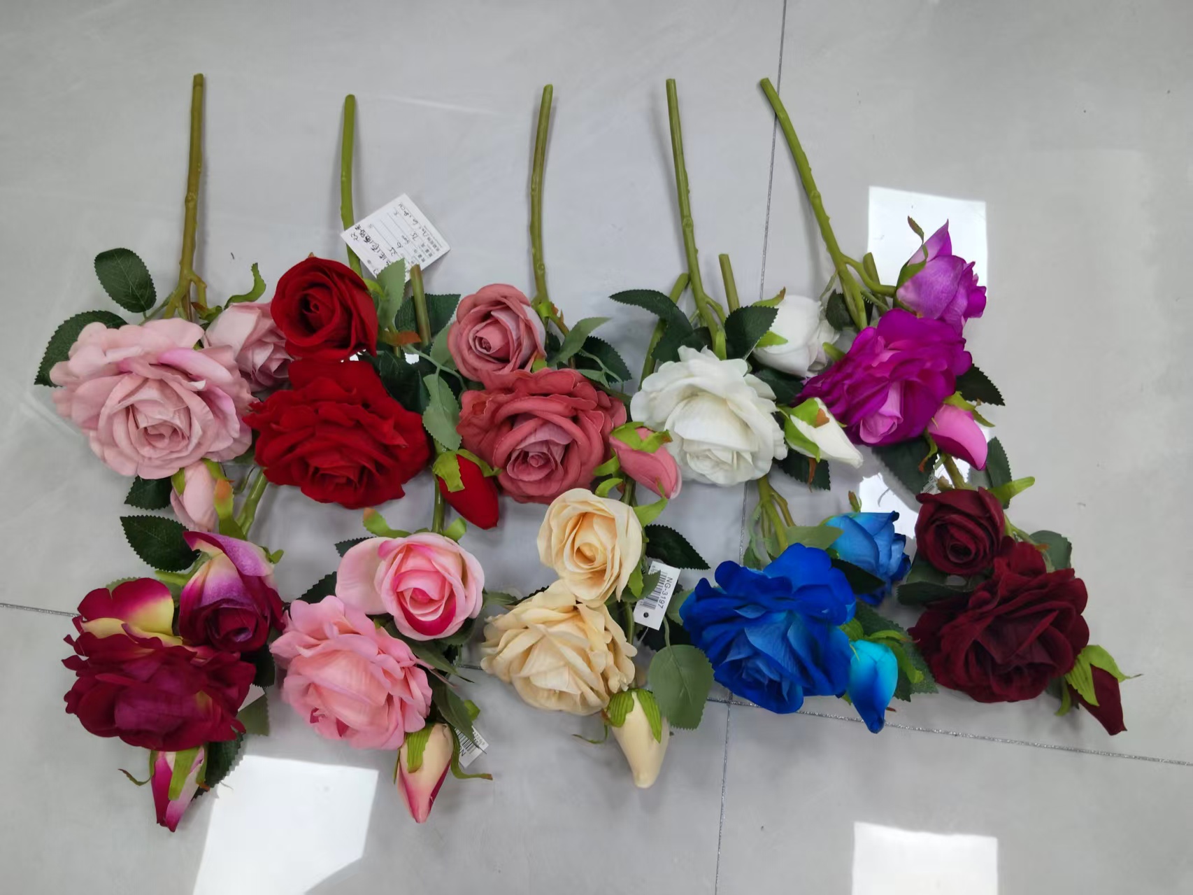 Flowers/玫瑰仿真/玫瑰/仿真玫瑰花/花园白底实物图