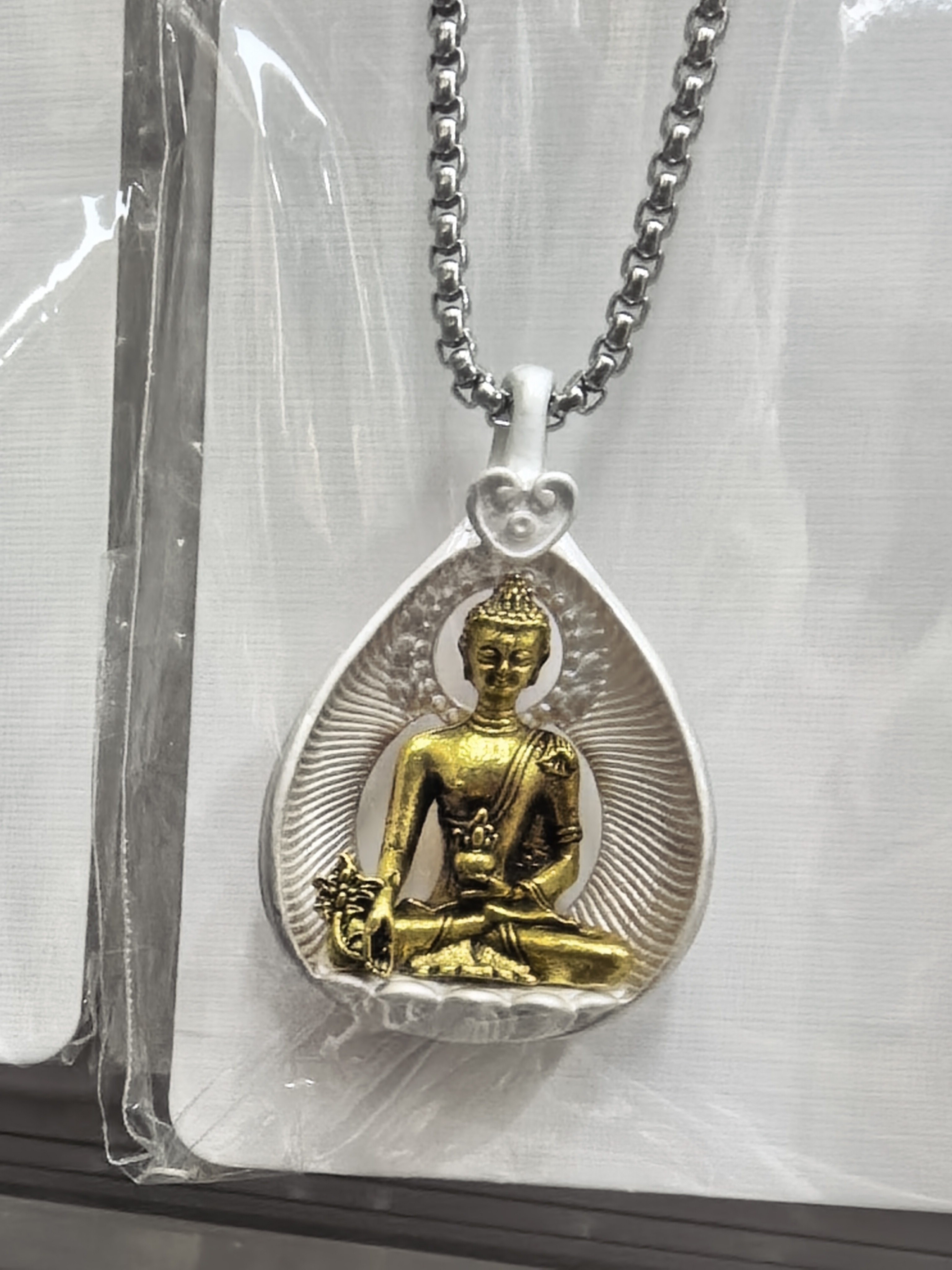 Buddha pendant necklace details Picture