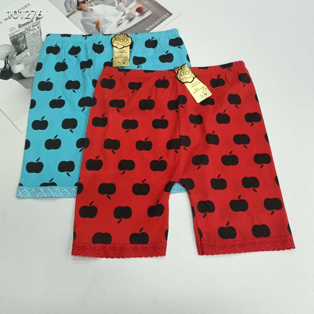 DD-14582# 28-head mixed-color women's leg pants, women's leggings Apple pattern Women's leggings Seamless underwear Breathable, comfortable and soft QNI details Picture