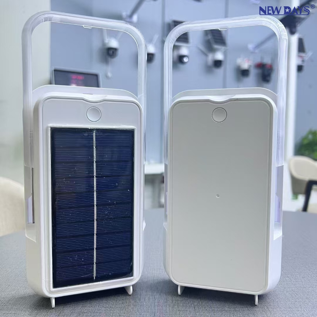 NEWDAYS brand cross-border new led bulb white solar portable charging lamp, equipped with USD interface charging cable, outdoor emergency lighting led lamp solar lamp Item Picture