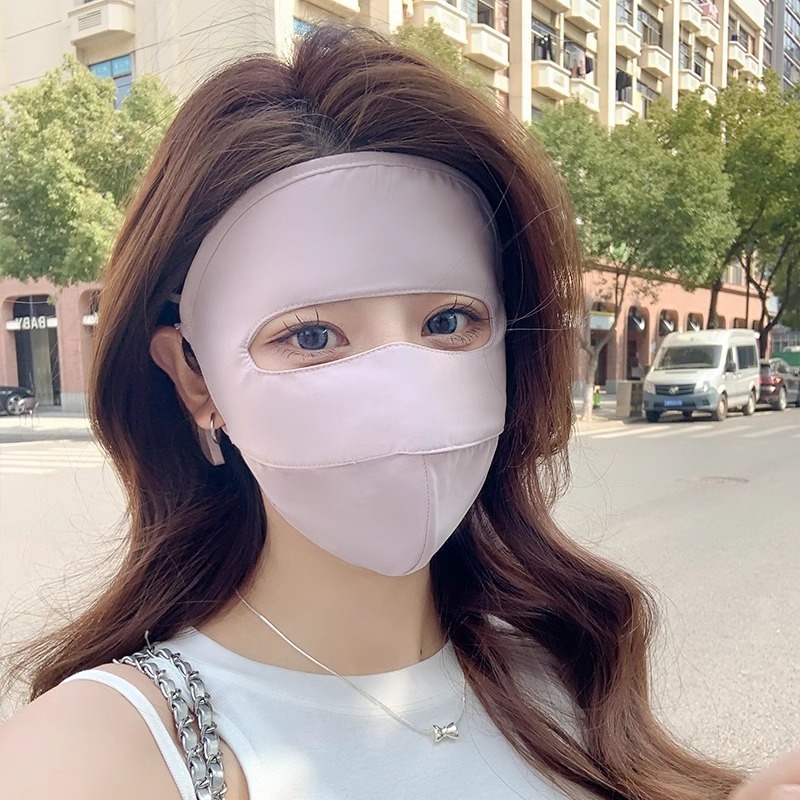 面罩防晒/防晒面纱/防晒口罩/面罩/防晒面罩产品图