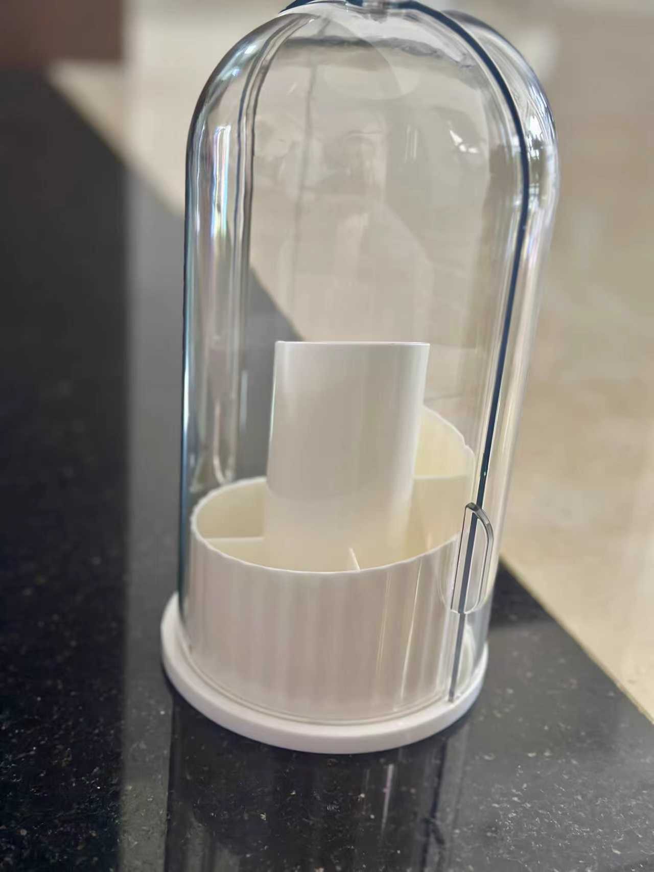 Transparent cover storage box, home organizing and storage box, dust-proof and moisture-proof, large capacity, stackable details Picture