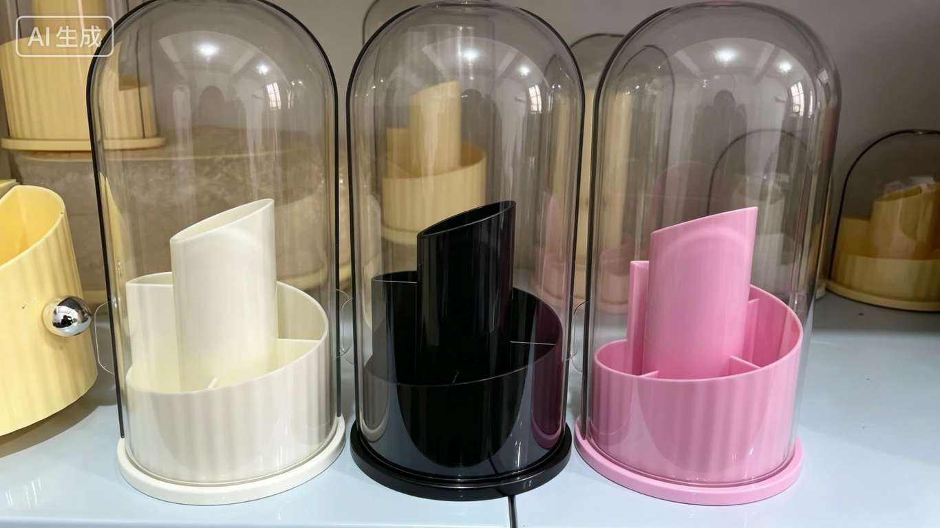 Transparent cover storage box, home organizing and storage box, dust-proof and moisture-proof, large capacity, stackable Specification image